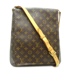 ［飯能本店］LOUIS VUITTON LV ルイ・ヴィトン ミュゼット M51256 （廃番） ショルダーバッグ モノグラム エベヌ（ブラウン系） DH76941