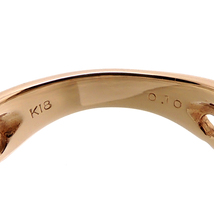 ［飯能本店］Non Brand ノンブランド K18PG 0.10ct ダイヤモンド リング・指輪 K18ピンクゴールド 12号 レディース DH77146_画像5