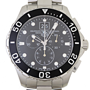 [. talent head office ]TAG HEUER TAG Heuer Aquaracer chronograph CAN1010.BA0821 wristwatch men's DH77200