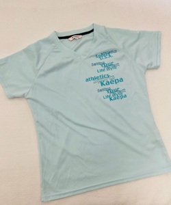 KAEPA SPORT女性用半袖TシャツサイズL。Sky-blue色。