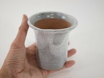 盆栽鉢 3.5号 白マットセッコク鉢 陶器 鉢 おしゃれ かわいい_画像5