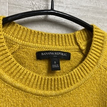 BANANA REPUBLIC バナナリパブリック プルオーバーニット イエロー系 sizeS 【中目黒b09】_画像2