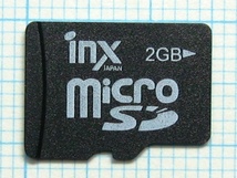 ★ｎｉｘ microＳＤメモリーカード ２ＧＢ 中古★送料６３円～_画像1