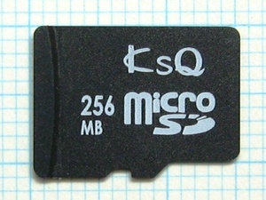 ★ＫｓＱ microSDメモリーカード ２５６ＭＢ 中古★送料６３円～