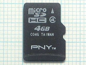 ★ＰＮＹ micro SDHC メモリーカード ４GB 中古★送料６３円～