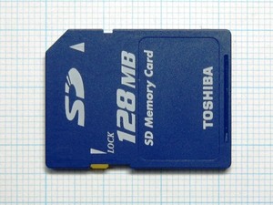 ★TOSHIBA ＳＤメモリーカード １２８ＭＢ 中古★送料６３円～