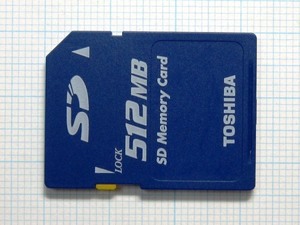 ★TOSHIBA ＳＤメモリーカード ５１２MB 中古★送料６３円～