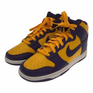 NIKE ナイキ 【men3122M】 DUNK HIGH "LAKERS" DD1399-500 27cm ダンク ハイ レイカーズ スニーカー シューズ メンズ 51N