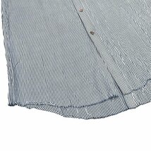sulvam 【men3062I】 18SS Tencel Stripe Long Shirt コットンテンセルストライプバックボタンカットオフロングシャツ サルバム AR_画像9