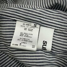 sulvam 【men3062I】 18SS Tencel Stripe Long Shirt コットンテンセルストライプバックボタンカットオフロングシャツ サルバム AR_画像10