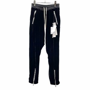 Rick Owens 【men3285I】 22AW TECUATL TRACK PANT ベルベットテクアトルイージートラックパンツ ジップ ジョガー 定価171,600円 ベロア AR