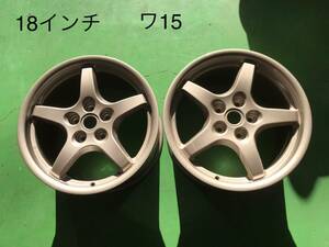 ワ15・C5コルベット純正18インチホイール2本セット 当時物 レア