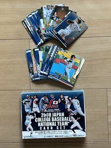 2008 大学野球日本代表カードセット　45枚中3枚欠　斎藤佑樹ほか