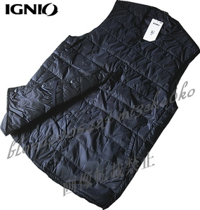 ■新品【IGNIO】イグニオ ゴルフに最適 撥水機能付き 軽量保温ダウンベスト■NV/L