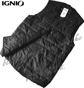 ■新品【IGNIO】イグニオ ゴルフに最適 撥水機能付き 軽量保温ダウンベスト■BK/XL