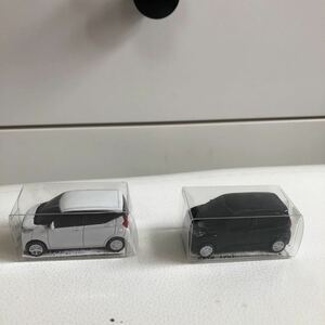 三菱 ekワゴン　黒色　白色2色セット　ミニカー　ライトアップ