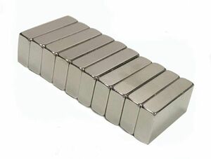 【20個セット】20 × 10 × 5 mm 長方形 角 型 耐熱200度 世界最強磁石 ネオジウム ネオジム 磁石
