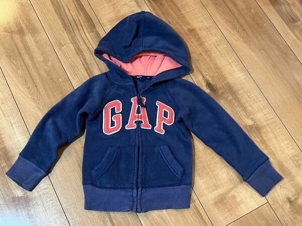 GAPパーカー フリースパーカー GAP kids 110 ブルー