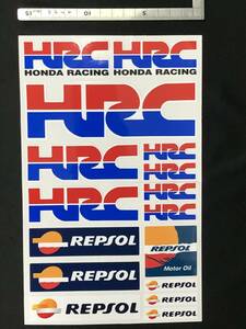 REPSOL レプソル HRC ステッカー NSR250R NSR250 NSR50 CBR NS50F VF1000R NS400R NS250R シール デカール