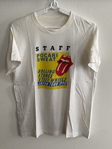 ローリング・ストーンズ/Rolling Stones 1990年 日本公演 スタッフTシャツ　ポカリスウェット