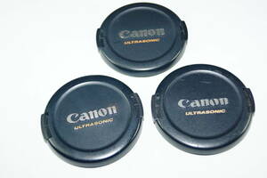 Canon ULTRASONIC 52ｍｍ レンズキャップ 良品 E-52mm 3個セット / EP034