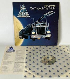 デフ・レパード（Def Leppard）『オン・スルー・ザ・ナイト』（On Through the Night）'80年発売 輸入盤 LPレコード 中古品 ハードロック