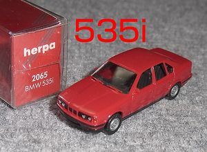 1/87 BMW 535i (E34) レッド 5シリーズ HERPA ヘルパ