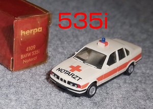 1/87 BMW 535i NOTARZT (E34) クリーム 5シリーズ HERPA ヘルパ 救急車