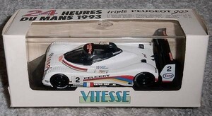 039C 1/43 Peugeot 905 EVO1 have o-2 number Le Mans 1993 3th PEUGEOT