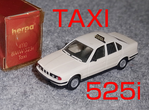 1/87 BMW 525i taxi (E34) cream 5 series HERPA Herpa TAXI