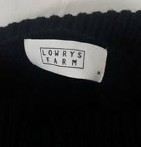 LOWRYS FARM ローリーズ　ファーム　ニットセーター　ネイビー　M　レディース　02_画像3