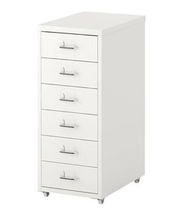 * IKEA Ikea * HELMER hell meru drawer unit with casters ., white office work <28x69 cm>2h *