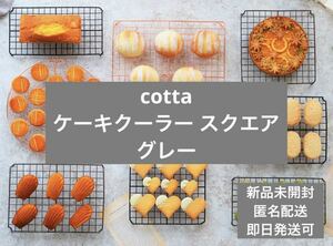 【ラスト1点】新品未開封 cotta ケーキクーラー スクエア グレー