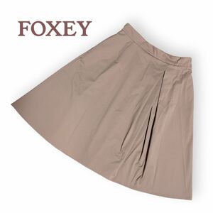 フォクシー　膝丈フレアスカート　サイズ42・Ｌ　FOXEY NEW YORK