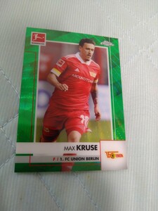 2020-21 TOPPS BUNDESLIGA CHROME BASE GREEN REFRACTOR MAX KRUSE 04/99 99枚限定