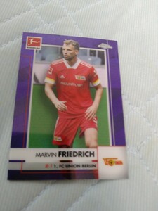 2020-21 TOPPS BUNDESLIGA CHROME BASE PURPLE REFRACTOR MARVIN FRIEDRICH 011/299 299枚限定