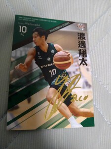 BBM Bリーグ 2021-22 FAST BREAK 2nd Half 金箔サイン 渡辺翔太 西宮ストークス