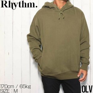 【送料無料】フーディ プルオーバーパーカー Rhythm リズム CLASSIC FLEECE FOOD CL22M-FL01　OLV　　 Mサイズ