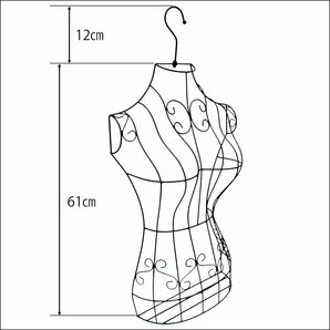 ハーフ ワイヤートルソー ハンガータイプ 黒 壁掛け/10の画像3