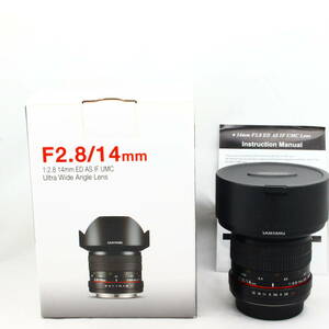 SAMYANG 単焦点広角レンズ 14mm F2.8 キヤノン EF用 フルサイズ対応 #2309098