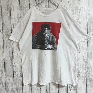 2PAC TUPAC ラップT ヒップホップ バンドTシャツ ミュージックTシャツ 白 XL アイボリー ムービーTシャツ HTK2165