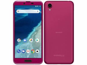 SIMフリー Android One X4 ボルドーピンク Y!mobile SIMロック解除済み スマートフォン 格安SIM可 充電ケーブル付き★送料無料★新品未使用