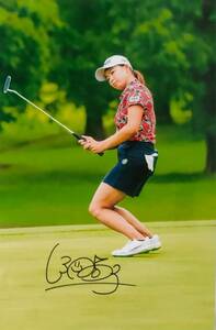 *.. Hyuga city . autograph autograph / photograph 2019AIG all britain woman open victory * Japan LPGA victory 6 times sibko Smile sinterela