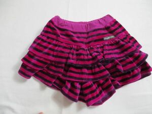 BF230[Seraph*se rough ] border tia-do stretch culotte woman .. red purple * black 120