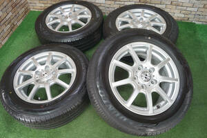 良品★GMach 6J+43 5H114.3★90~99%山★2022年★Dunlop 195/65R15 ノア ヴォクシー セレナ アイシス ステップワゴン アクセラ リーフ 等