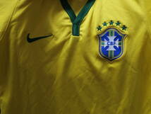 ブラジル代表 2014 ホーム ユニフォーム ジュニアS 130-140cm ナイキ NIKE BRASIL サッカー シャツ　キッズ 子供_画像5