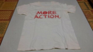 ▲　MORE ACTION MORE HOPE　【　タワレコ　Tシャツ　】　タワーレコード　3.11東日本大震災