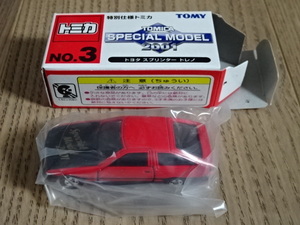 特別仕様 トミカ NO.3 トヨタ スプリンター トレノ ハチロク AE86 TOMICA SPECIAL MODEL TOYOTA SPRINTER TRUENO Toy car Miniature