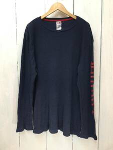 TOMMY HILFIGER トミーヒルフィガー サーマルカットソー コットン長袖Tシャツ ロンT メンズL 大きめ 良品