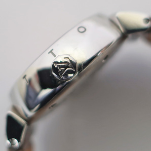【栄】電池交換済み ルイヴィトン タンブール Q121E ピンク SS レザー ダイヤモンド クォーツ レディース 腕時計 女の画像3